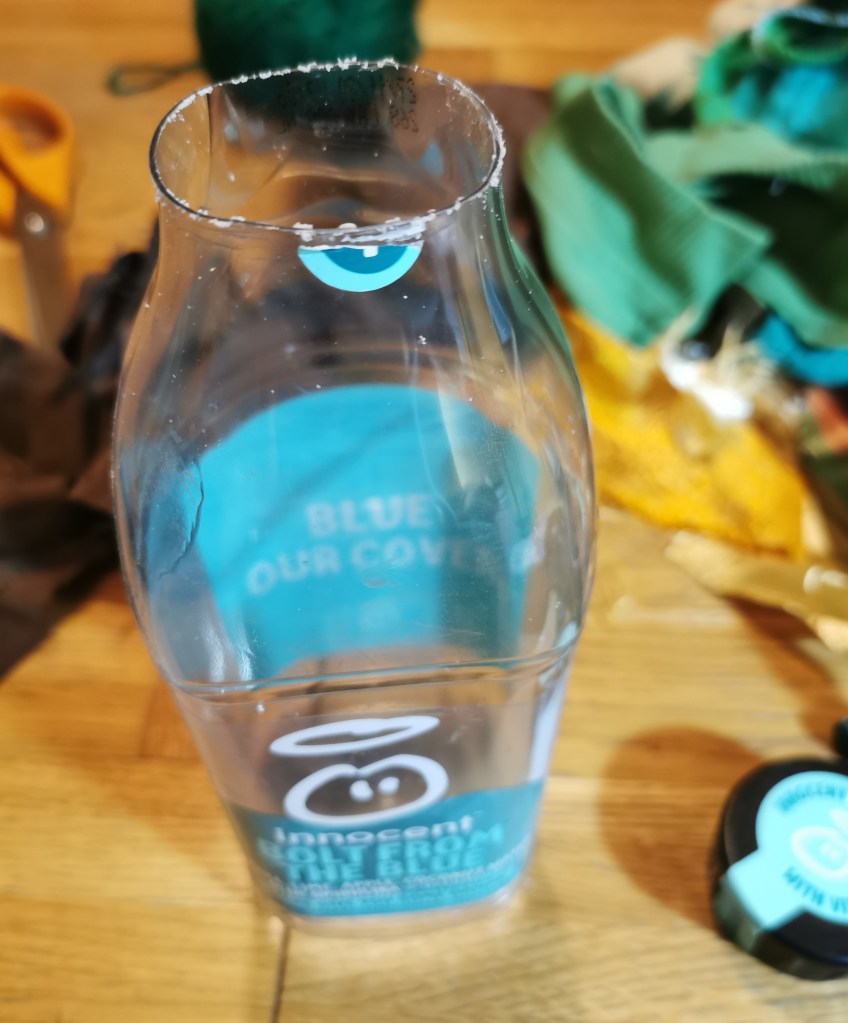 Bottle top cut off. This needed a hacksaw!